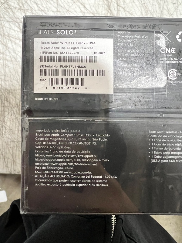 Photo 1 of Beats Solo3 Wireless On-Ear Headphones - Apple W1 Headphone Chip, Class 1 Bluetooth, 40 Hours of Listening Time, Built-in Microphone - Black (Latest Model)