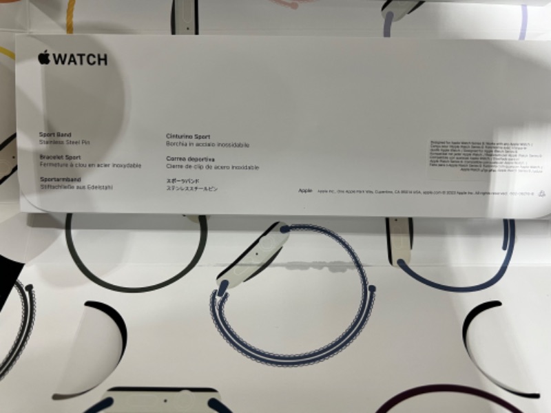 Photo 1 of Apple Watch SE (2nd Gen) [GPS 44mm] Smartwatch with Midnight Aluminum Case with Midnight Sport Band S/M. Fitness & Sleep Tracker, Crash Detection, Heart Rate Monitor Midnight Aluminum Case with Midnight Sport Band 44mm S/M - fits 140–190mm wrists Without 