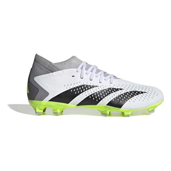 Photo 1 of Adidas Predator Accuracy.3 FG Firm Ground Soccer Cleat White/Core Black/Lucid Lemon-10
