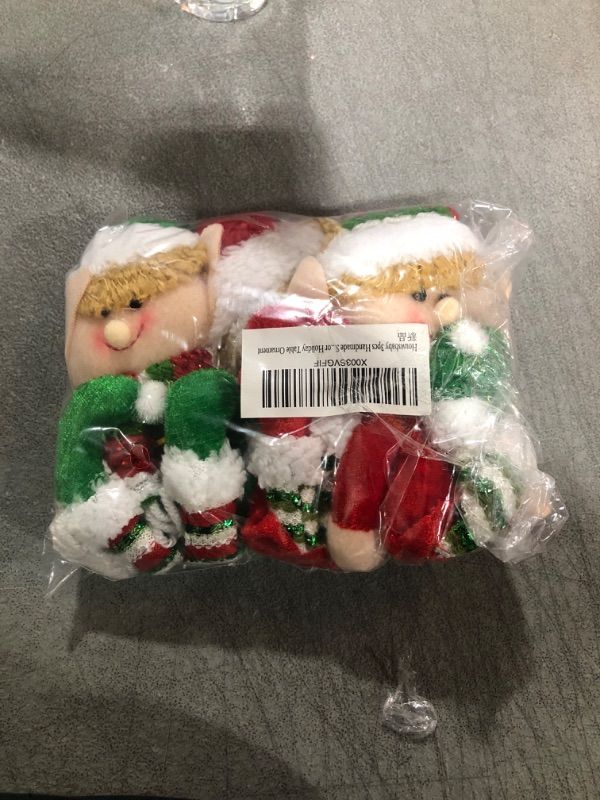 Photo 1 of 3pcs Houwsbaby 12‘’ Handmade Christmas Elf Stuffed Decoration Pendant Hanging Elves Great for Hanging on Christmas Tree Table 2023 Xmas Ornament Home Office Party Desktop Collectible Decor 