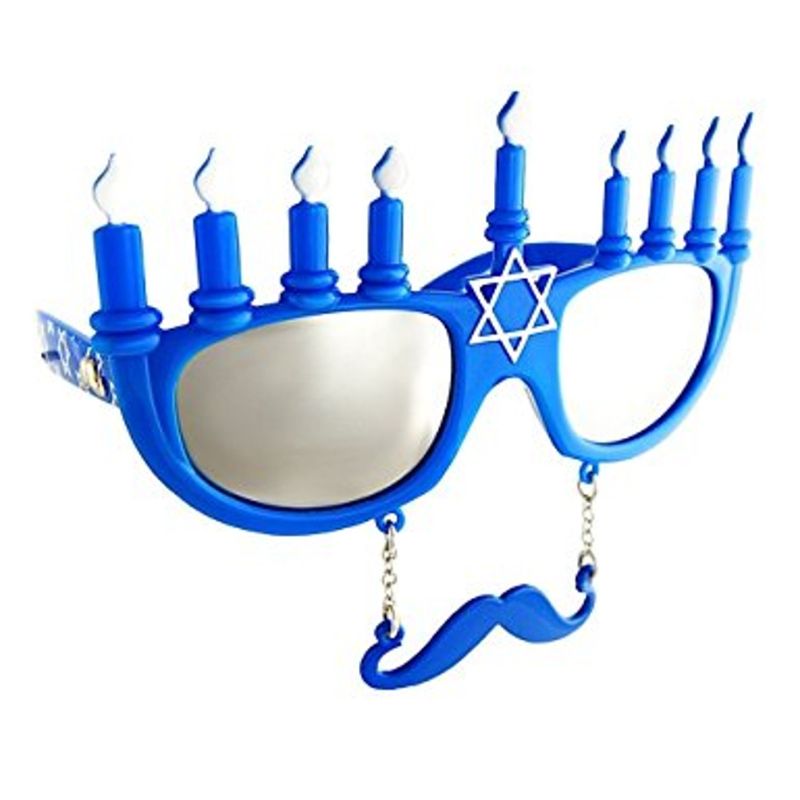 Photo 2 of costume sunglasses menorah sun-staches party favors uv400