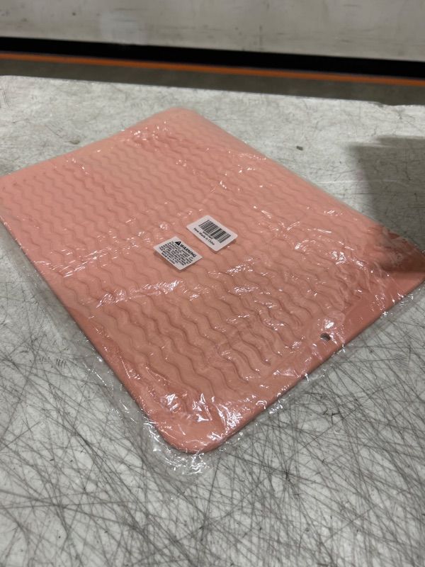 Photo 1 of Multipurpose Silicone Kitchen Mat/drain Pad Easy to Clean Environmentally Friendly Heat-Resistant Suitable for Lining Kitchen Counters or Sinks Refrigerators or Drawers (Pink)