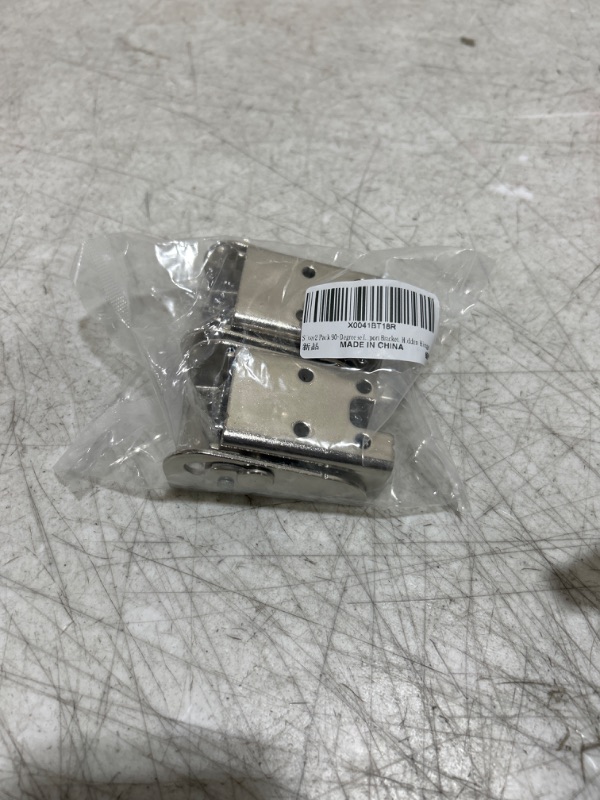 Photo 1 of Silver2 Pack 90-Degree self-Locking Folding Hinge Lock, Extended Table and Chair Legs, Steel Foldable Support Bracket, Hidden Hinge,