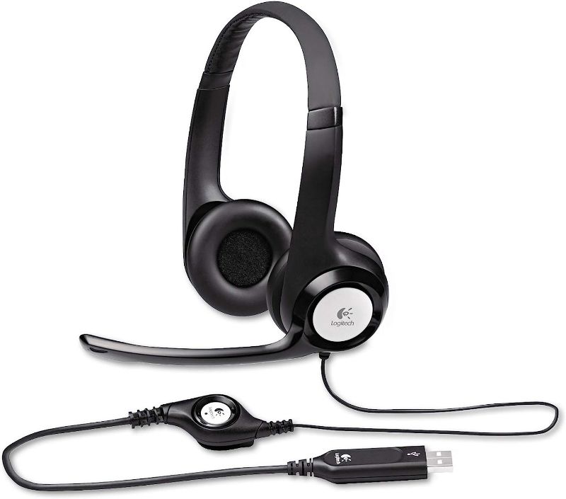 Photo 1 of Logitech New h390 USB Headset with noisecanceling Microphone • Bulk Packaging • 5.8 Ounce 