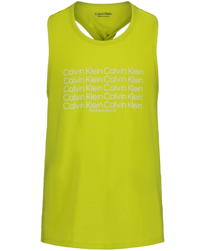 Photo 1 of Calvin Klein Performance Big Girls Twist Racerback Logo Tank Top - Sulphur Springs