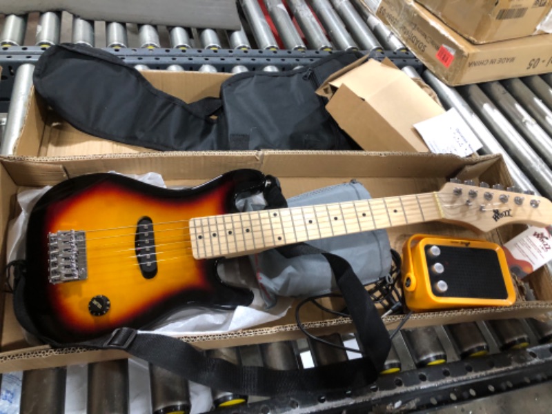 Photo 1 of WINZZ EGM100 30 Inches Real Kids Electric Guitar with Beginner Kit, Right Handed, Sunburst