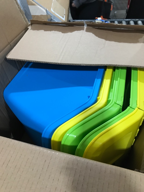 Photo 1 of Redmon since 1883 10 Gallon Stackable Shutter 3 PC Set Bins (7319)