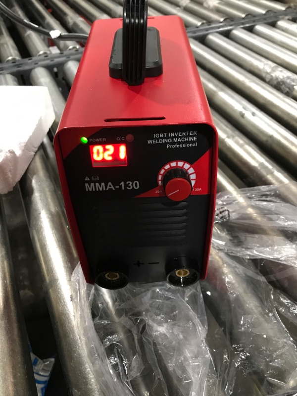 Photo 2 of GERORD Mini Welder Machine 110V, 130A ARC Portable MMA Welding Machine, Digital Display IGBT Inverter Welder, With Welder Kit
