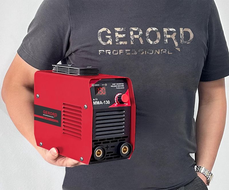 Photo 1 of GERORD Mini Welder Machine 110V, 130A ARC Portable MMA Welding Machine, Digital Display IGBT Inverter Welder, With Welder Kit
