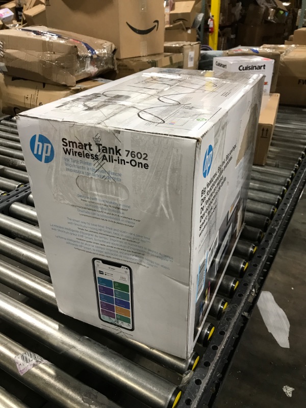 Photo 10 of HP Smart -Tank 7602 Wireless All-in-One Cartridge-free Ink Printer, up to 2 years of ink included, mobile print, scan, copy, fax, auto doc feeder, featuring an app-like magic touch panel (28B98A),Blue