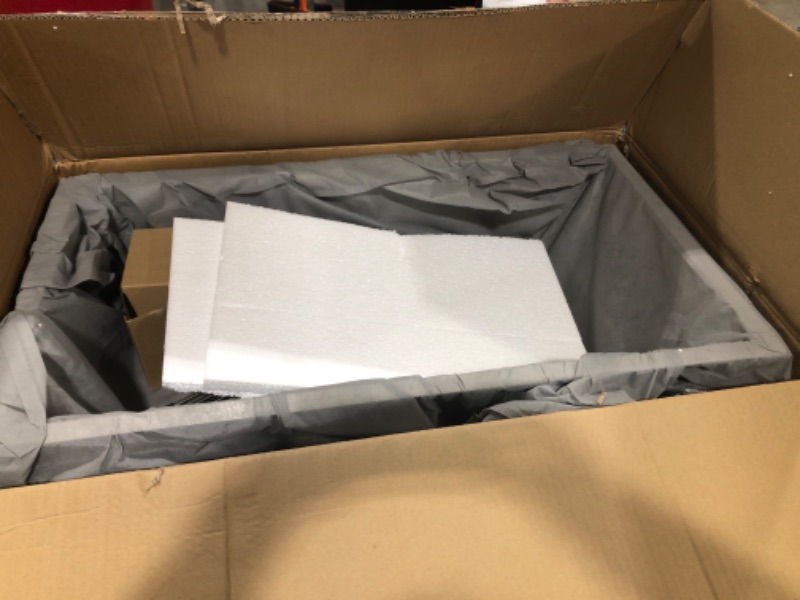 Photo 1 of Kitchen Sink 30 Inch Undermount 16 Gauge Stainless Steel Kitchen Sink Single Bowl Workstation Sink with Strainer & Roll-Up Drying Rack