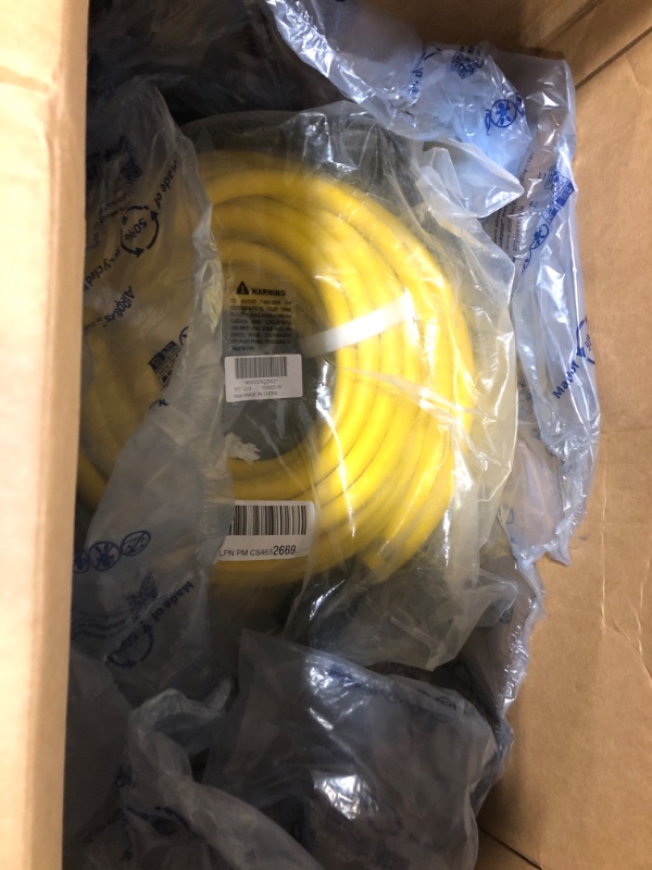 Photo 2 of 50 FEET Heavy Duty Generator Locking Power Cord NEMA L14-30P/L14-30R,4 Prong 10 Gauge SJTW Cable, 125/250V 30Amp 7500 Watts Yellow Generator Lock Extension Cord with UL Listed Yodotek 50FT