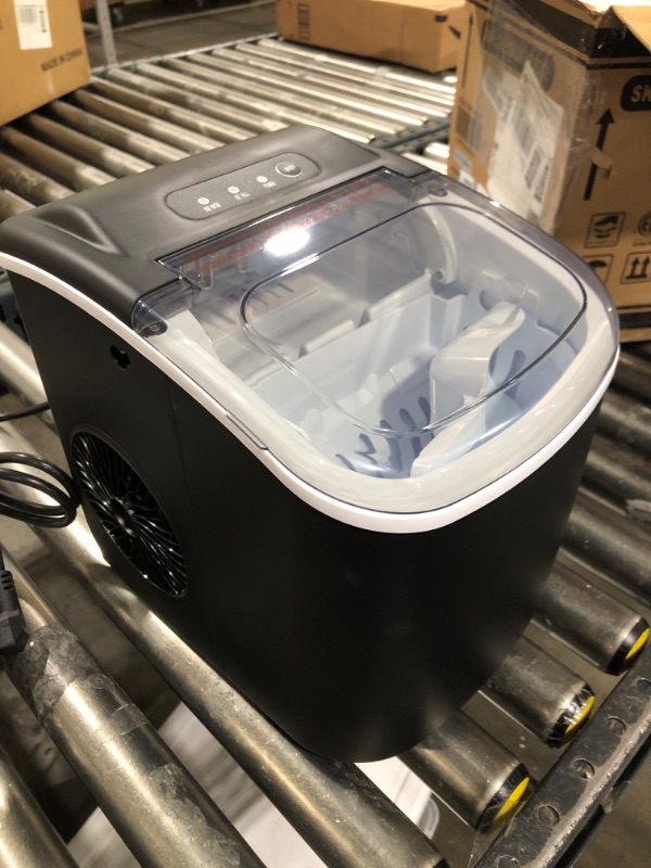 Photo 1 of COWSAR Ice Maker Countertop, Portable Ice Machine with Self-Cleaning, 26.5lbs/24Hrs, 9 Bullet Ice Cubes in 6 Mins, Ice Basket and Scoop, Ideal for Home, Kitchen, Bar, Camping
