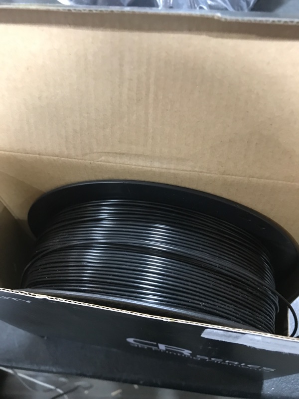 Photo 2 of Creality PETG Filament 1.75, 3D Printer Filament, Excellent Toughness High Precision, Odorless Non-Toxic Moistureproof, 1kg(2.2lbs) Glossy 3D Printing Filament for 3D Printer (Black) Black PETG