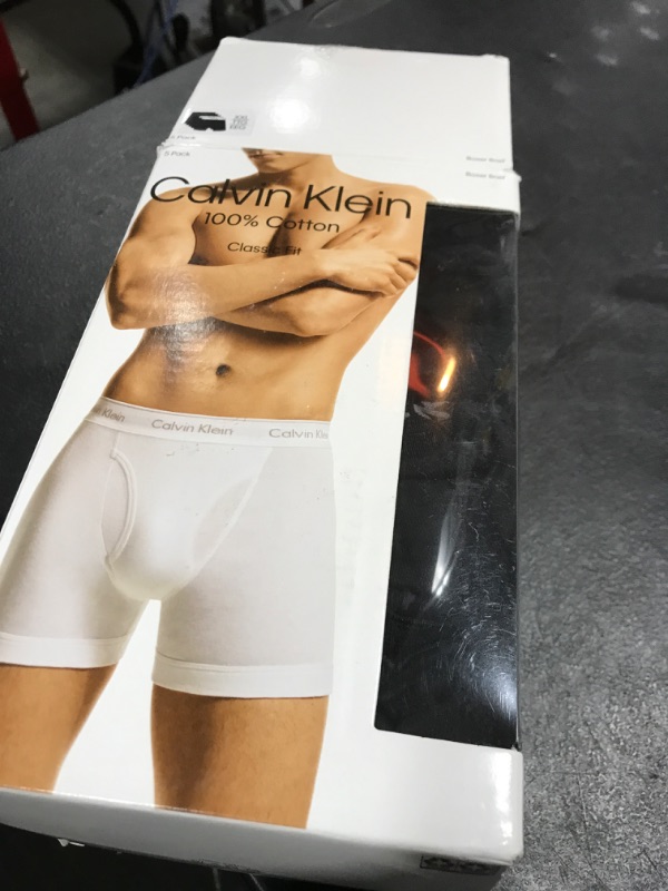 Photo 2 of Calvin Klein Men's Cotton Classics 5-Pack Boxer Brief - Black - XXL
