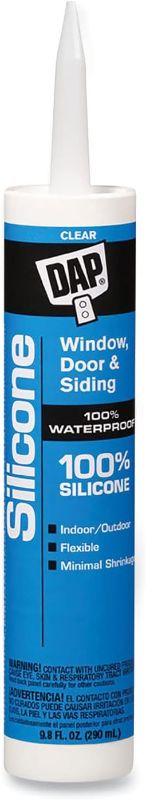 Photo 1 of 12PACK Dap 08641 Dap 9.8 oz Clear Window, Door & Siding Silicone Rubber Seal  