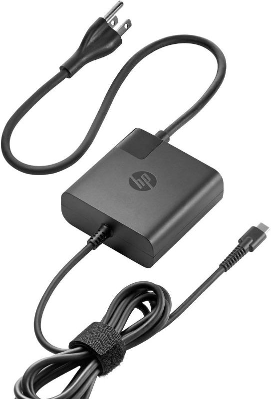 Photo 1 of HP 925740-002 USB Type-C Ac Adapter For:HP Spectre x360 13-AE015DX, 100% Compatible with HP Part Number: 860065-002, 860209-850, 925740-002, TPN-CA06, 1588-3003, HU10674-16024
