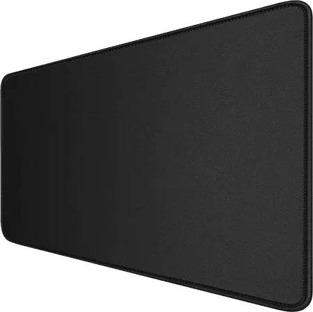 Photo 1 of Large Gaming Mouse Pad with Stitched Edges, Extended pad with Micro-Weave Cloth, Non-Slip Base, Water Resist Keyboard Pad,Desk pad Leather for Laptop and Office & Home?31.5x11.8in?0.15in Thick?