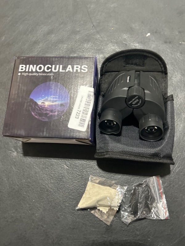 Photo 1 of 20x25 Binoculars for Adults and Kids, High Power Easy Focus Binoculars with Low Light Vision, Compact Binoculars for Bird Watching and Travel Black