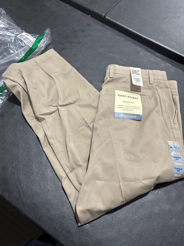 Photo 2 of Dockers Men's Classic Fit Easy Khaki Pants (Regular and Big & Tall) Standard 38W x 30L Timberwolf