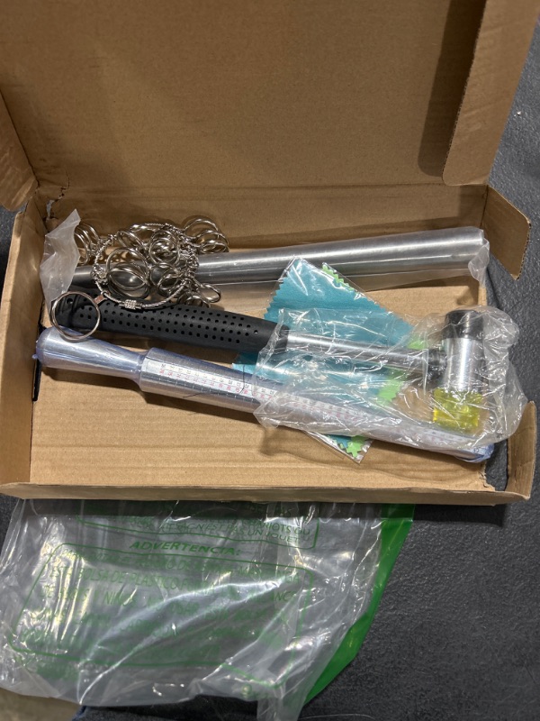 Photo 1 of Ring Sizer Measuring Tool Premium Ring Making Kit with Ring Mandrel Circle Models Metal Stick Rubber Jewelers Hammer and Polishing Tools for Jewelry Making Crafts