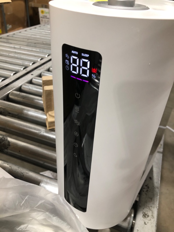 Photo 1 of Dreo Cool & Warm Mist Humidifier, 6L Tank, Top Fill Humidifier for Plants, Baby, Indoor, Humidifier for Bedroom with Precise Humidity Sensor, 60Hrs Routime, Indicator Light, Dual-aromapad Tray, HM713 White Standard