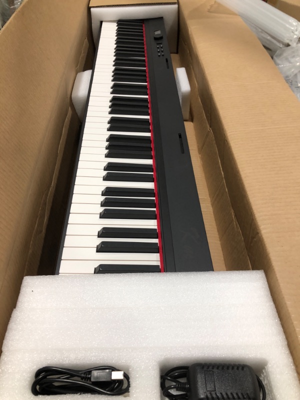 Photo 1 of 88 Key Weighted Keyboard Piano,Kmise Full Size Heavy Hammer Action Key Digital Piano with Music Stand Pedal MIDI Connecting for Professional Beginner