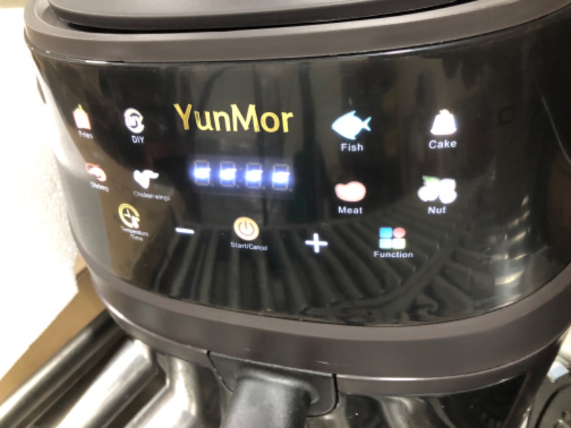 Photo 2 of Air Fryer Oven YunMor Air Fryer Max XL 6.5-Qt DIY Air Fryer Oven Exclusive Recipes, Healthy 8-in-1 Cooking, Visible Window, Custom Temp/Time Air Fryer Oven
