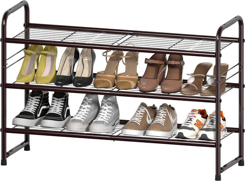 Photo 1 of 3 TIER SHOE RACK FOR 18 PAIRS 