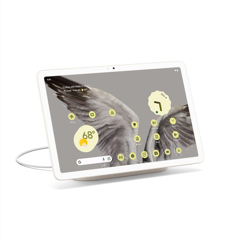 Photo 1 of Google Pixel Tablet with Charging Speaker Dock - Android Tablet with 11-Inch Screen, Smart Home Controls, and Long-Lasting Battery - Porcelain/Porcelain - 128 GB
 - SEALED OPEN FOR PHOTOS 