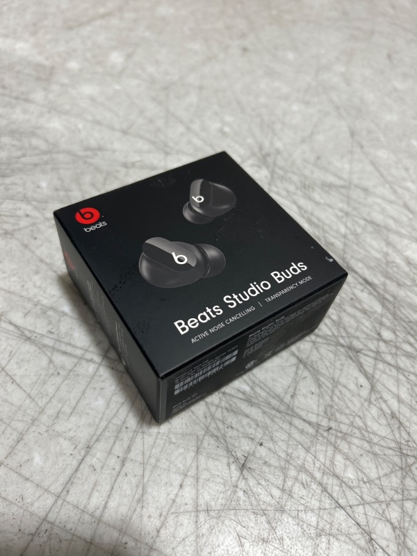Photo 2 of Beats Studio Buds - True Wireless Noise Cancelling Earbuds - Black with AppleCare+ (2 Years) Black Studio Buds w/ AppleCare+