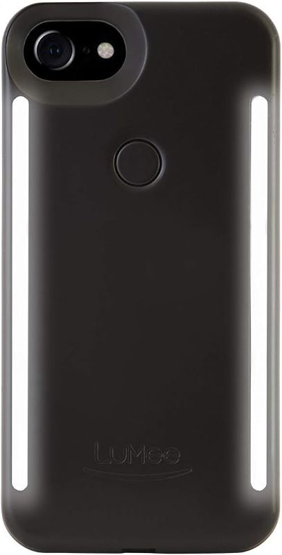 Photo 1 of LuMee Duo Phone Case, Black Matte | Front & Back LED Lighting, Variable Dimmer | Shock Absorption, Bumper Case, Selfie Phone Case | iPhone 8 / iPhone 7 / iPhone 6s / iPhone 6 (LD-IP7-BLK) 