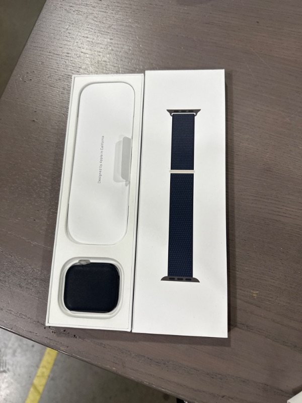 Photo 5 of Apple Watch Series 9 [GPS 45mm] Smartwatch with Midnight Aluminum Case with Midnight Sport Loop. Fitness Tracker, Blood Oxygen & ECG Apps, Always-On Retina Display, Carbon Neutral Midnight Aluminum Case with Midnight Sport Loop 45mm M/L - fits 145–220mm w