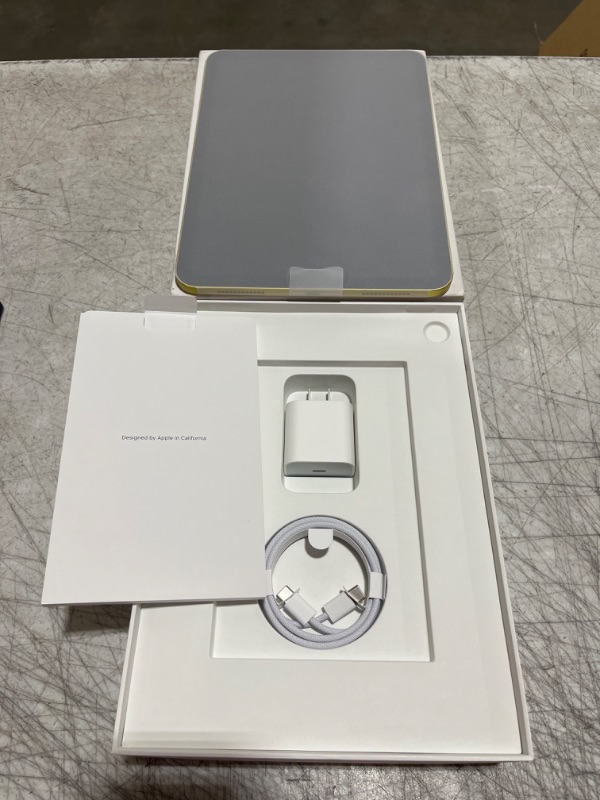 Photo 5 of Apple iPad (10th Generation): with A14 Bionic chip, 10.9-inch Liquid Retina Display, 64GB, Wi-Fi 6, 12MP front/12MP Back Camera, Touch ID, All-Day Battery Life – Yellow - SEALED OPEN BOX FOR PHOTOS 
