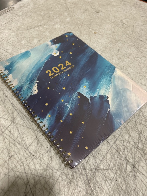 Photo 2 of Monthly Planner 2024-2024 Monthly Planner/Calendar, Jan 2024 - Dec 2024, 9" x 11", 2024 Planner Spiral Bound, 2024 Calendar 12 Month Planner with Tabs & Note Pages, Two-Side Pocket