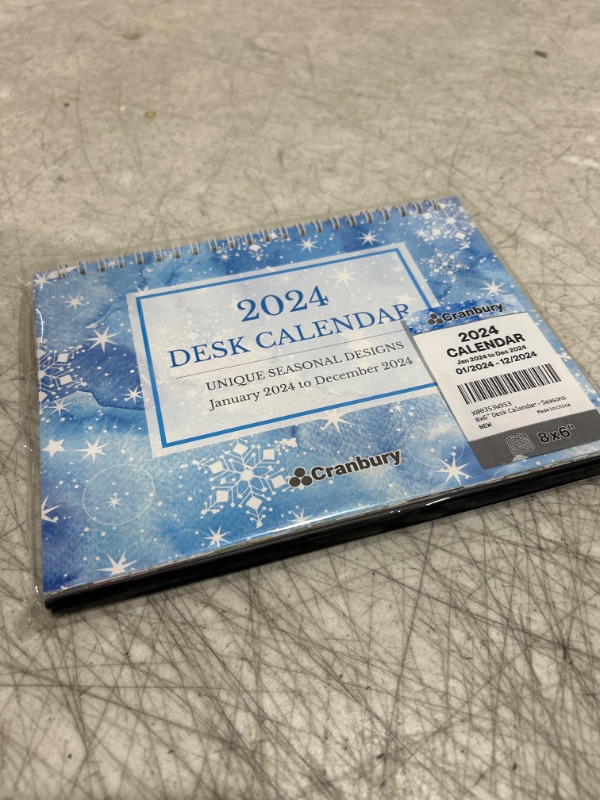 Photo 2 of CRANBURY Small Desk Calendar 2024 - (Seasons) 8x6 Standing Desk Calendar, Colorful Popup Desktop Calendar, Stand Up Easel Desk Calendar, Small Monthly Flip 2024 Calendar for Desk Top, plus Stickers Seasons 2024