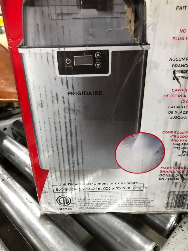 Photo 5 of Frigidaire Countertop Crunchy Chewable Nugget Ice Maker V2, 44lbs per Day, Stainless Steel
