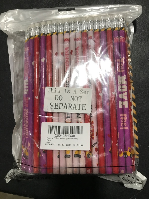 Photo 1 of 72 PC SET OF VALENTINES DAY PENCILS  