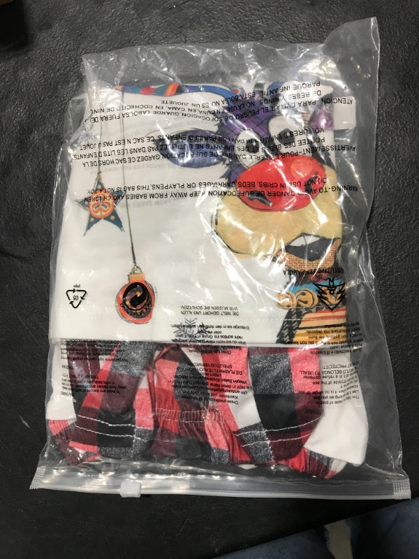 Photo 1 of Awoscut Christmas KIDS 2T Pajamas Sets Christmas PJ's Letter Print Top and Plaid Pants Jammies Sleepwear For KIDS 2T