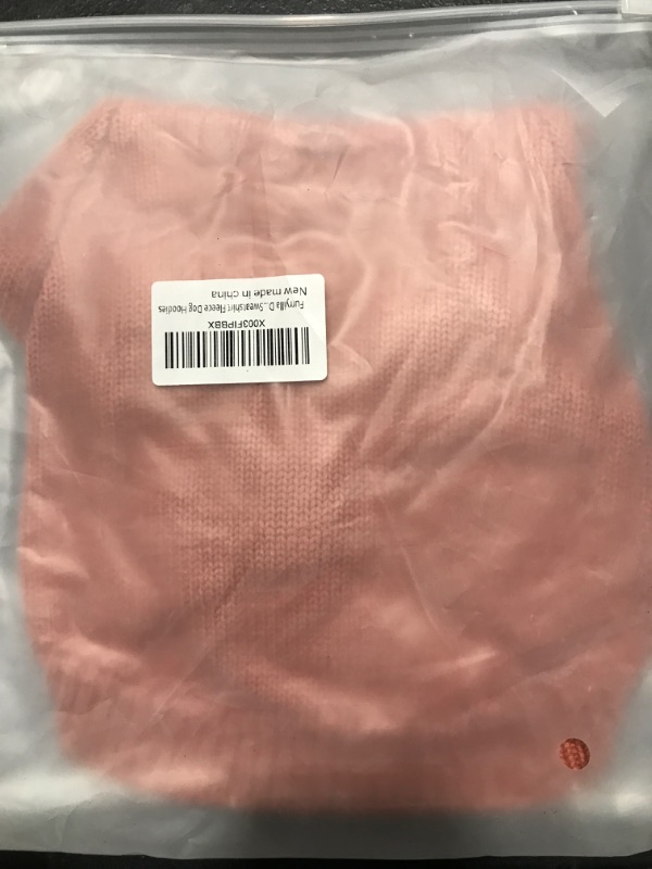 Photo 1 of Dog Hoodies Dog Sweaters for Small Medium Large Dogs with Leash Hole, Small Medium Large Big Dog Christmas Warm Easy on Sweater Coats Hooded Sweatshirt Fleece Dog Hoodies XX-Small Coral Red Dog Hoodie