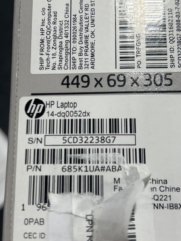 Photo 7 of HP 2022 Newest Stream 14" HD Display, Intel Celeron N4120 Processor, 4GB Memory - 64GB eMMC,WiFi,Bluetooth, Type-C, 802.11AC, Win10 S - Snowflake White