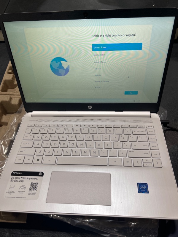 Photo 4 of HP 2022 Newest Stream 14" HD Display, Intel Celeron N4120 Processor, 4GB Memory - 64GB eMMC,WiFi,Bluetooth, Type-C, 802.11AC, Win10 S - Snowflake White