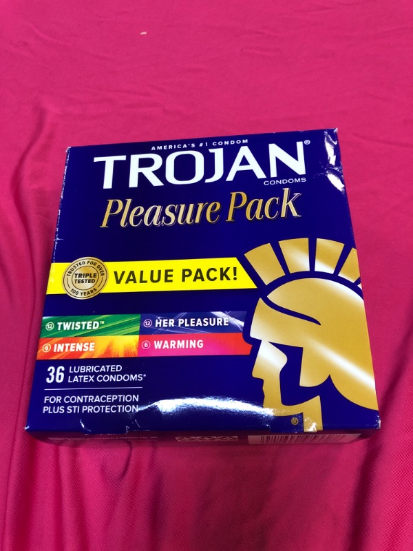 Photo 1 of Trojan Condom Pleasure Pack Lubricated, 36 Count