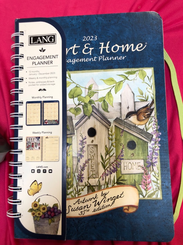 Photo 2 of LANG HEART & HOME® 2023 SPIRAL ENGAGEMENT PLANNER (23991011085)