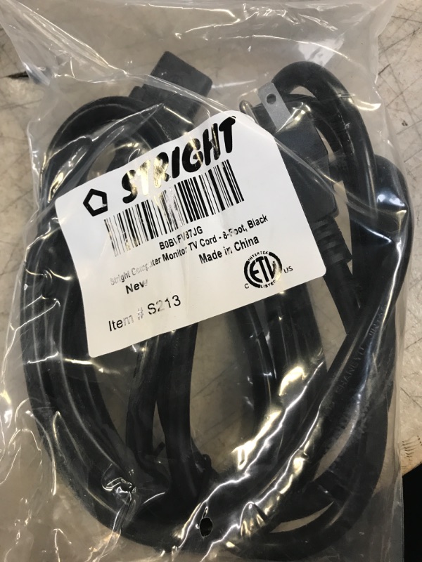 Photo 2 of 8FT Power Cord (NEMA 6-15P to C13) for Replacement Bitmain Antminer APW3++ Bitcoin Crypto Miners Digital Ballasts and and Other ASIC Miners, 16/3 Power Cable Black