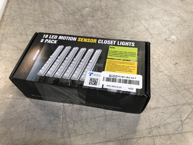 Photo 1 of 10 LED MOTION SENSOR CLOSET LIGHT 6 PACK 