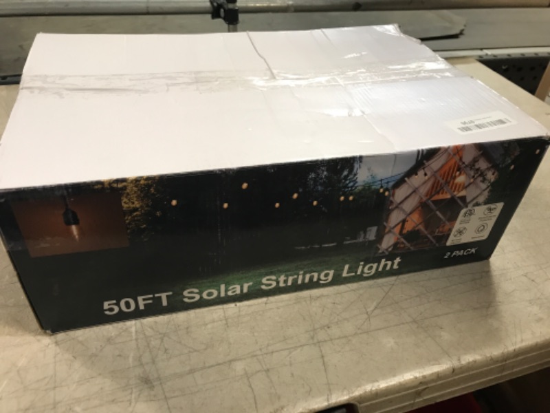 Photo 1 of 2 PACK OF 50FT SOLAR STRING LIGHTS 100FT TOTAL