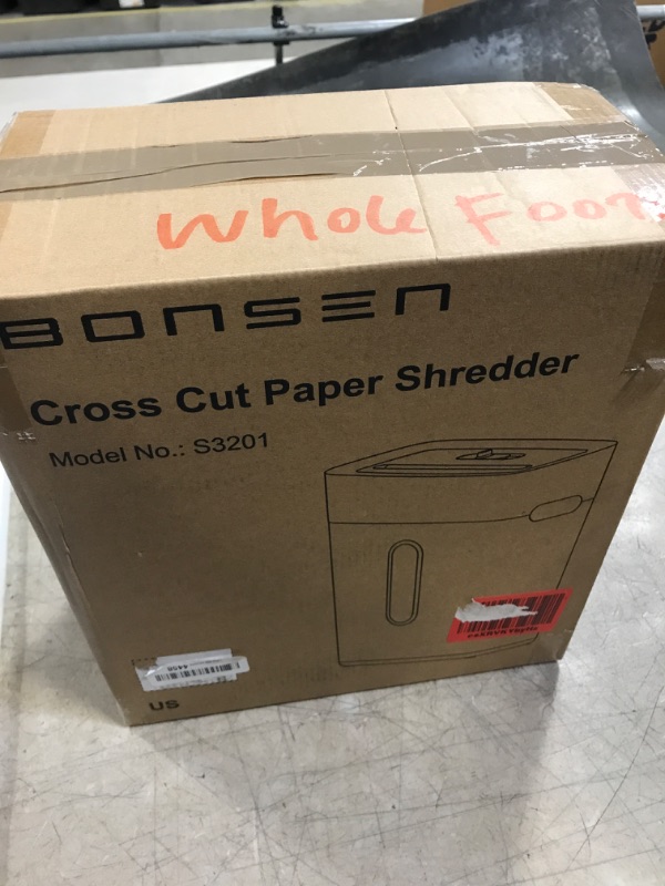 Photo 1 of CROSS CUT PAPER SHREDDER 