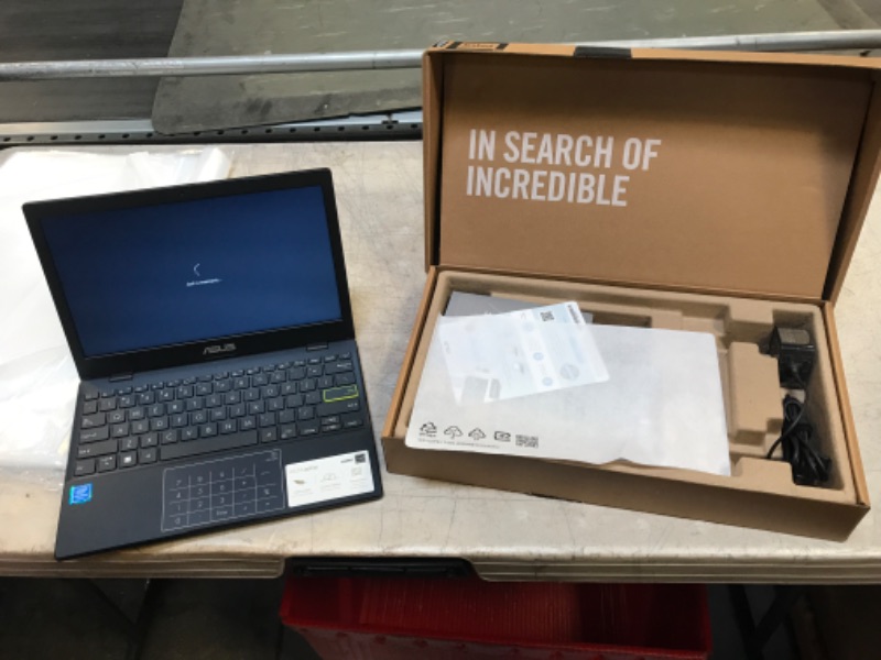 Photo 2 of ASUS Vivobook Laptop L210 11.6" Ultra Thin Laptop, Intel Celeron N4020 Processor, 4GB RAM, 128GB eMMC Storage, Windows 11 Home in S Mode with One Year of Office 365 Personal, L210MA-DS04,Star Black 4GB | 128GB