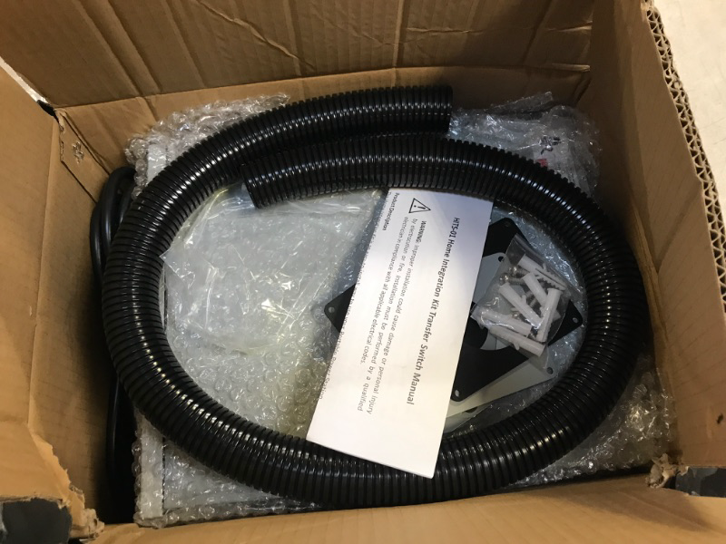 Photo 1 of briidea Home Integration Generator Transfer Switch Kit, 15 Amp 120V 4-Circuit Indoor/Outdoor Generator Transfer Switches with IP 67 Waterproof, Prewired, All Ready for a Next Power Outage